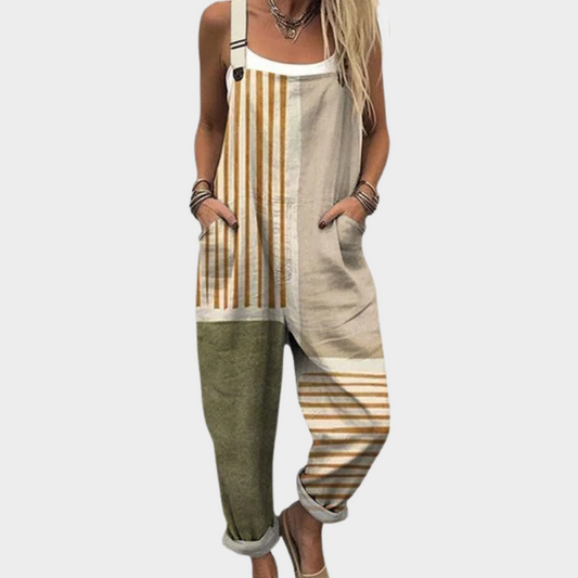 Robe-Salopette Imprimée et Confortable