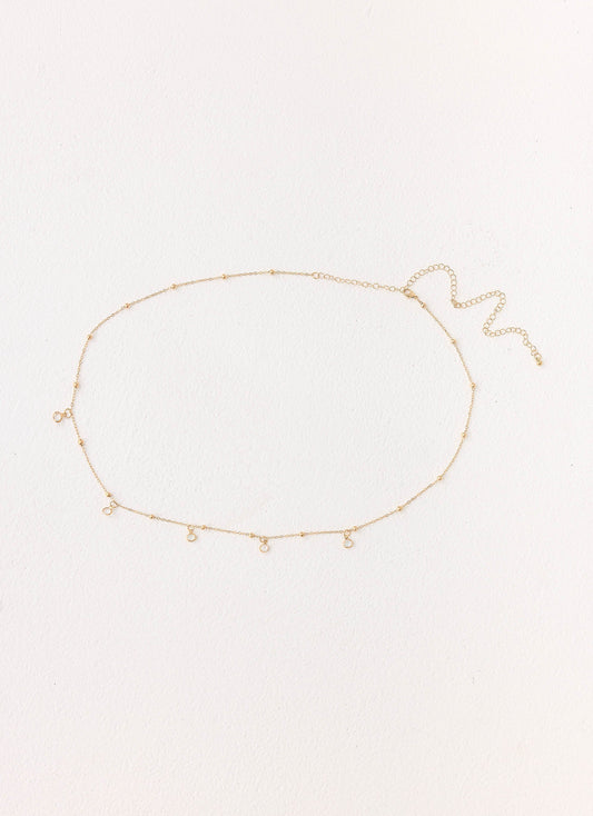 Crystal Haze Belly Chain - Gold