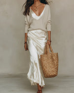 NOVELYA | Vestido Midi con Jersey