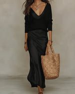 NOVELYA | Vestido Midi con Jersey