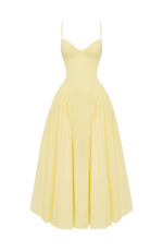 Vestido midi Emerson - amarillo limón