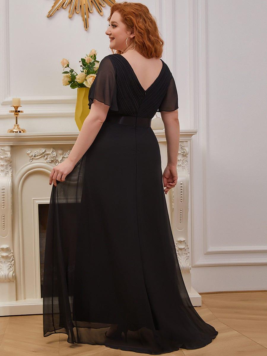 MÓNICA | Vestido Largo de Dama de Honor con Cintura Imperio y Mangas de Volante