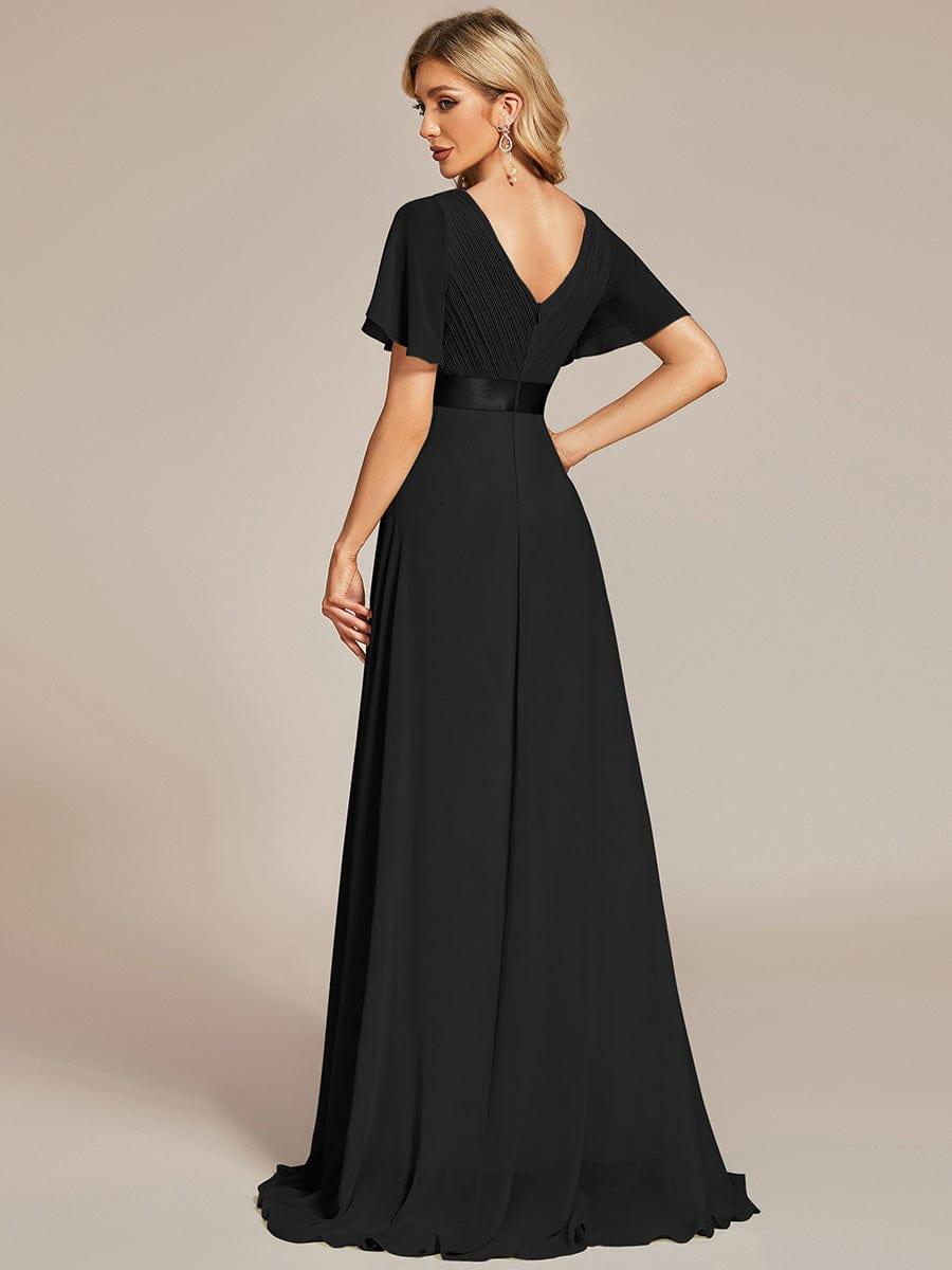 MÓNICA | Vestido Largo de Dama de Honor con Cintura Imperio y Mangas de Volante