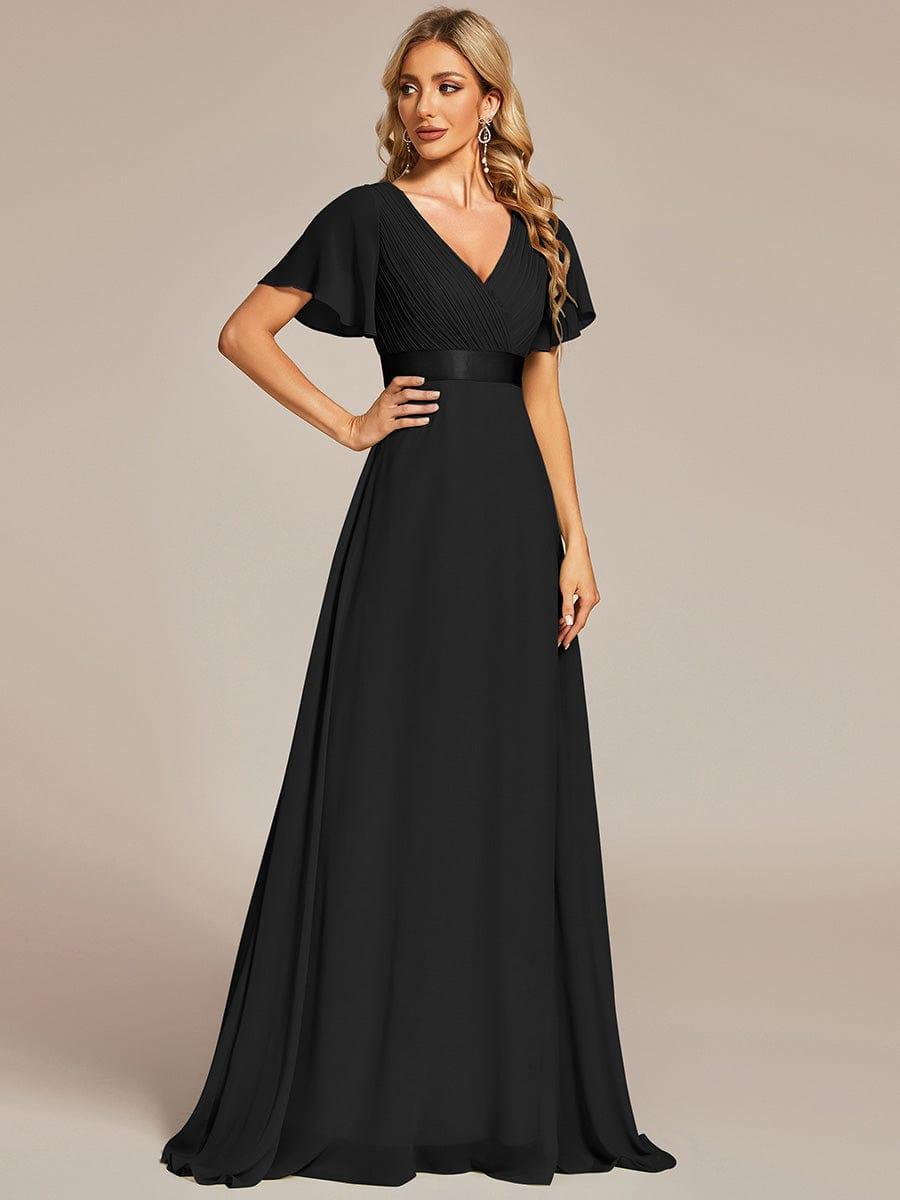 MÓNICA | Vestido Largo de Dama de Honor con Cintura Imperio y Mangas de Volante