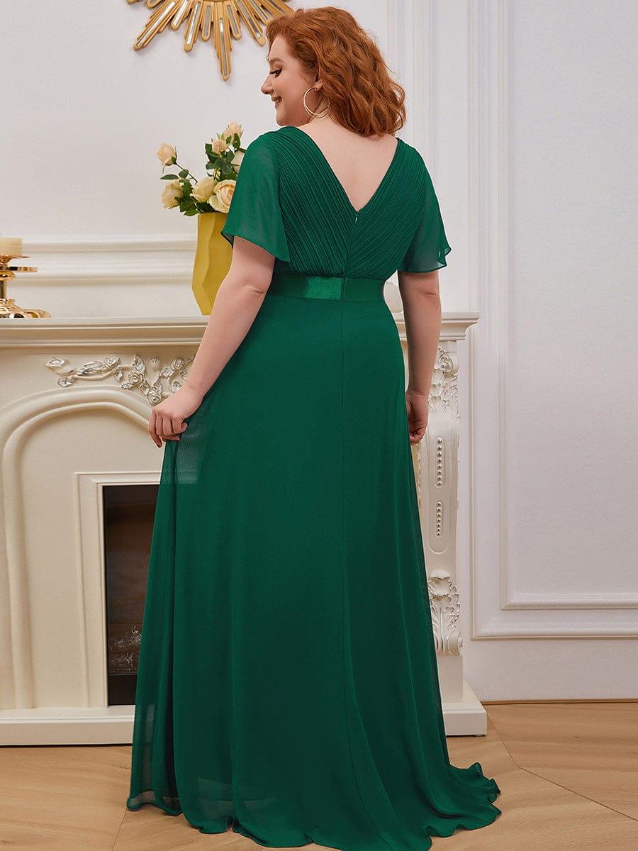 MÓNICA | Vestido Largo de Dama de Honor con Cintura Imperio y Mangas de Volante