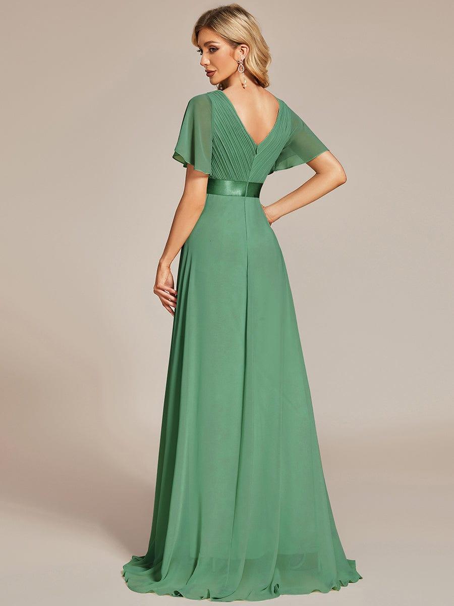 MÓNICA | Vestido Largo de Dama de Honor con Cintura Imperio y Mangas de Volante