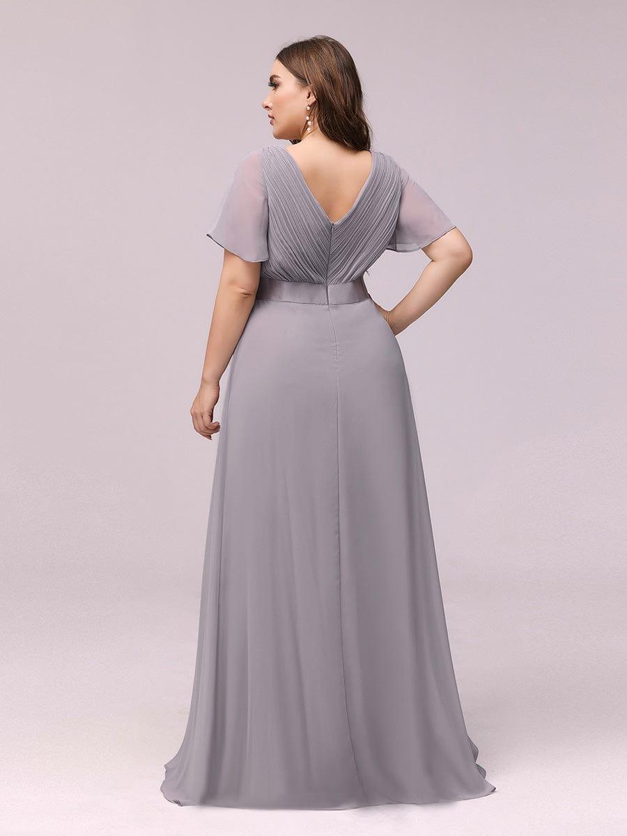 MÓNICA | Vestido Largo de Dama de Honor con Cintura Imperio y Mangas de Volante