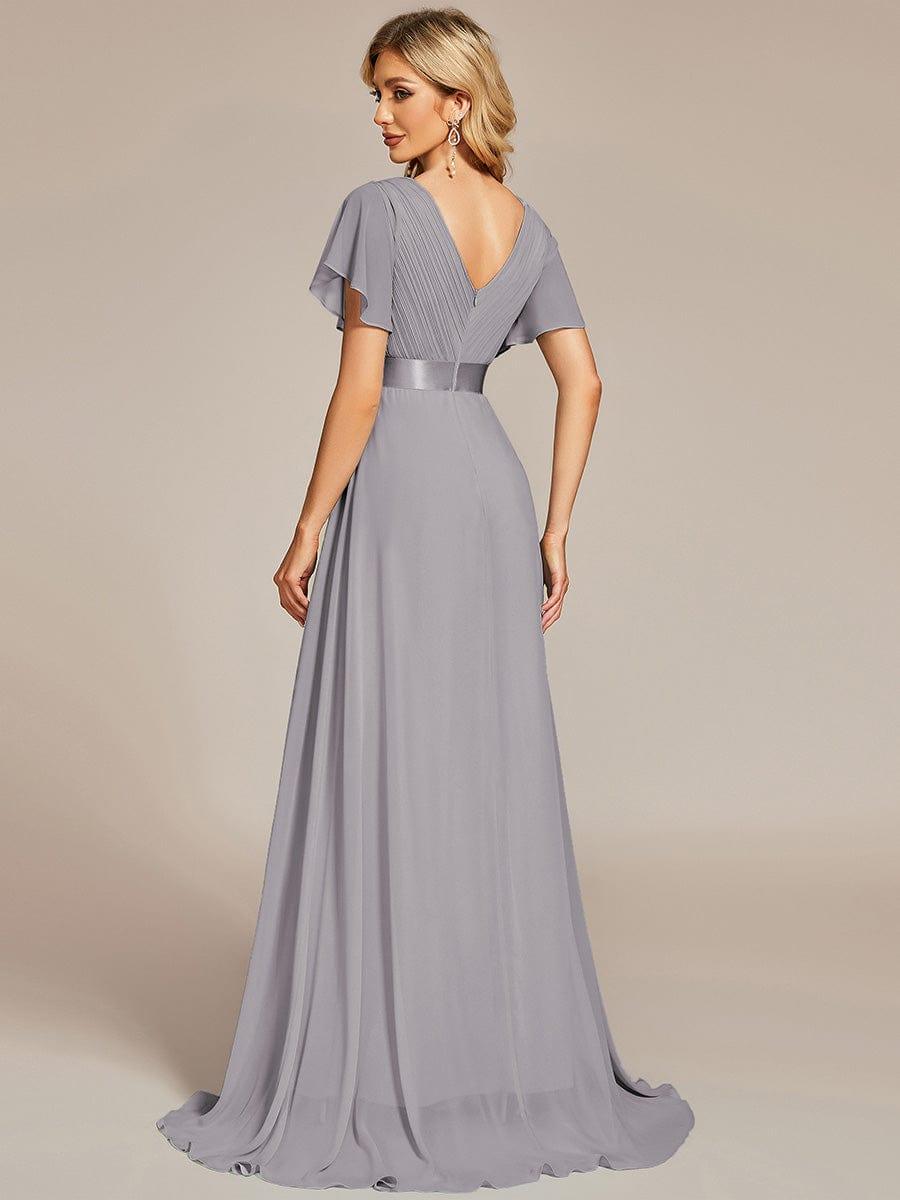 MÓNICA | Vestido Largo de Dama de Honor con Cintura Imperio y Mangas de Volante