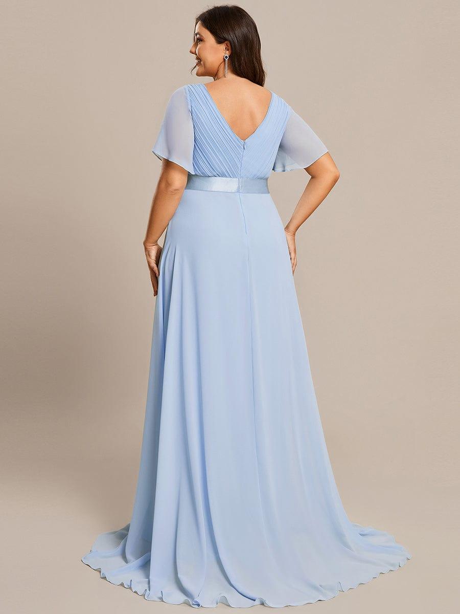 MÓNICA | Vestido Largo de Dama de Honor con Cintura Imperio y Mangas de Volante