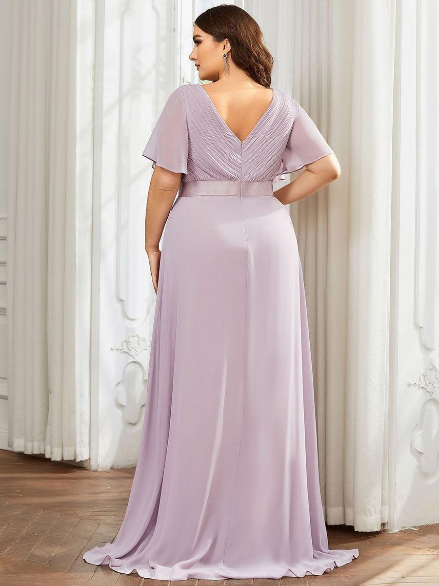 MÓNICA | Vestido Largo de Dama de Honor con Cintura Imperio y Mangas de Volante