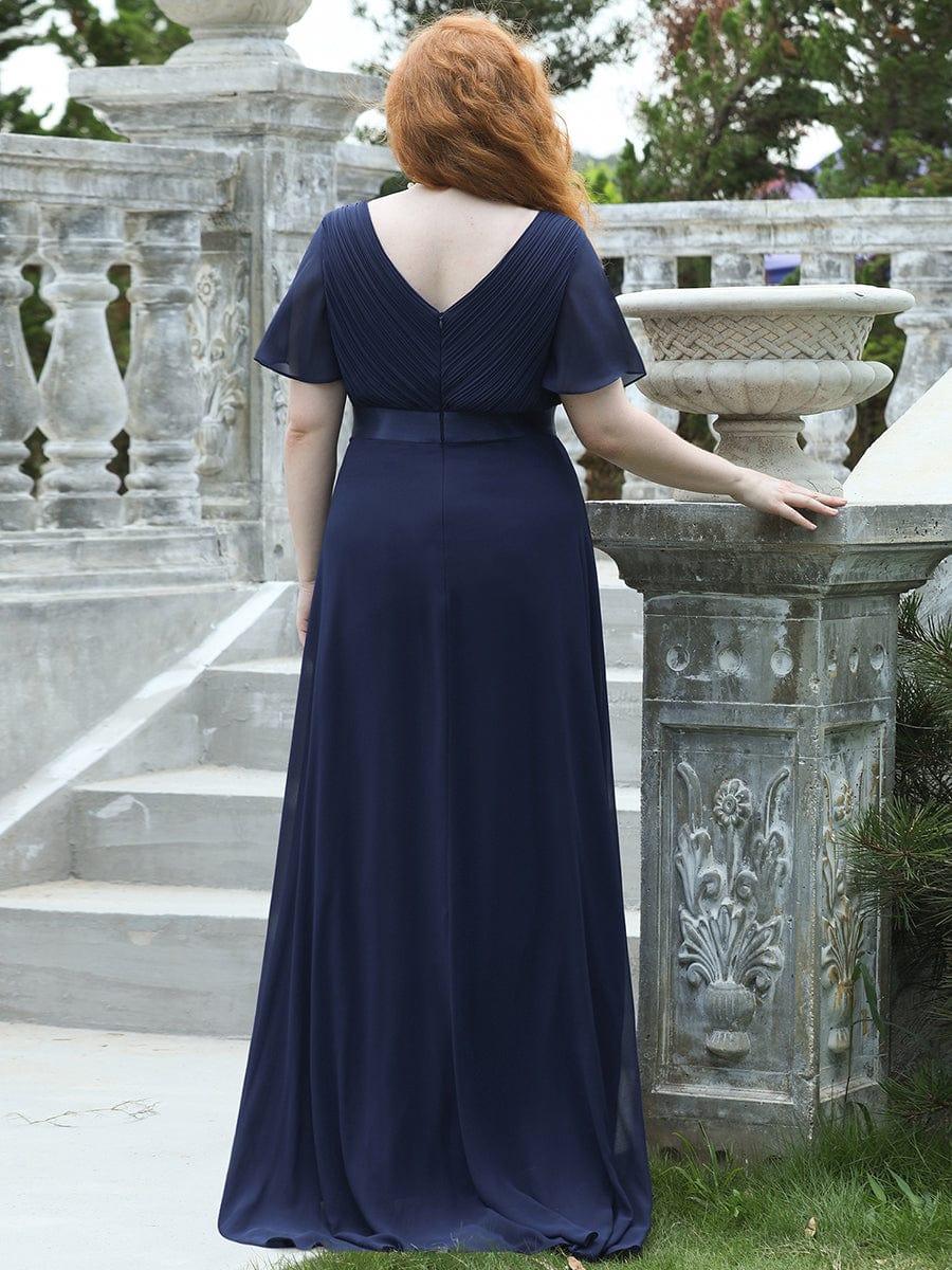 MÓNICA | Vestido Largo de Dama de Honor con Cintura Imperio y Mangas de Volante