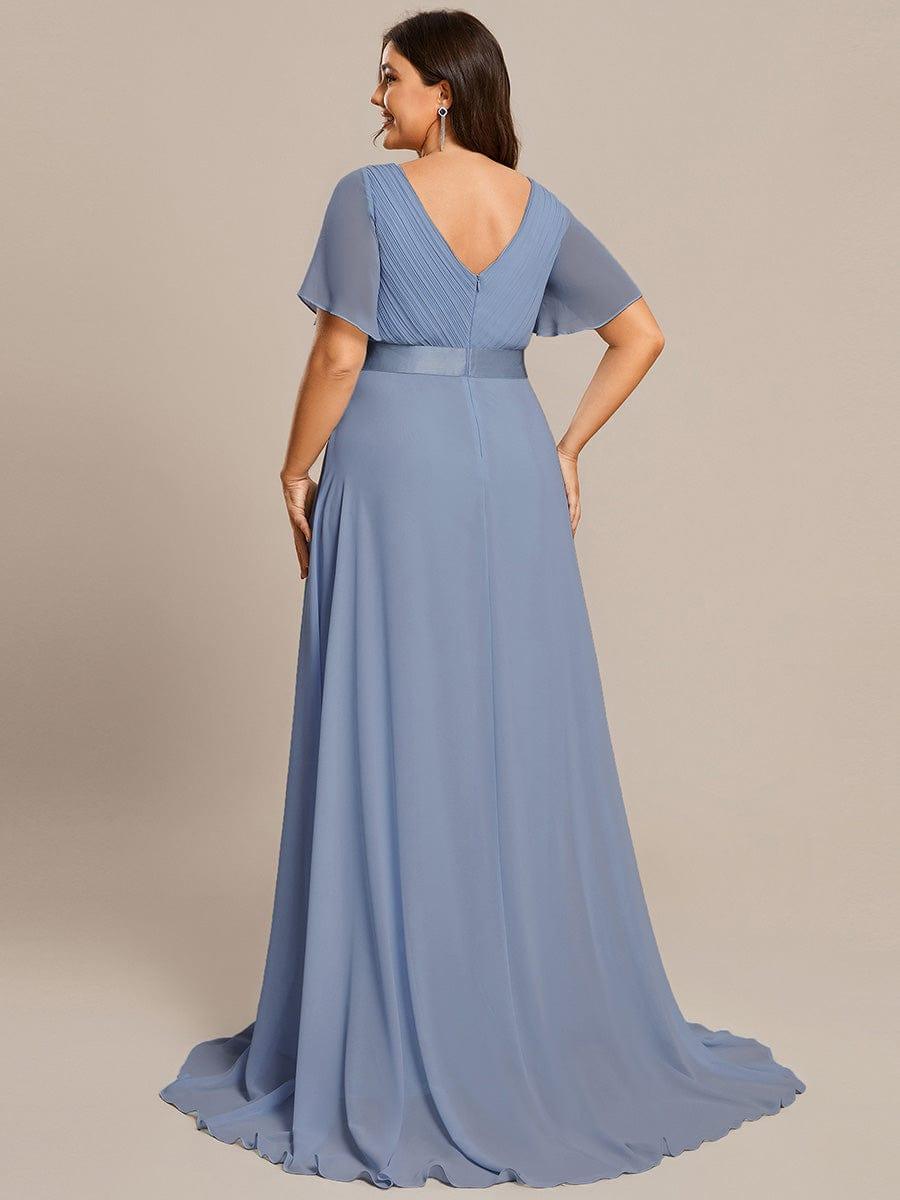 MÓNICA | Vestido Largo de Dama de Honor con Cintura Imperio y Mangas de Volante