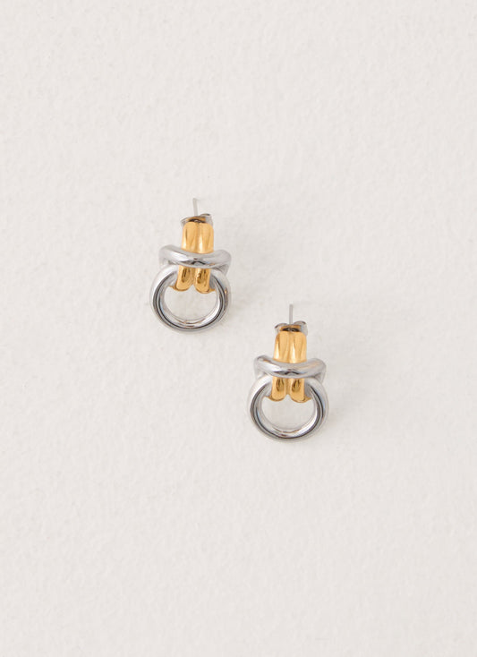 Electric Kiss Earrings - Gold/Silver