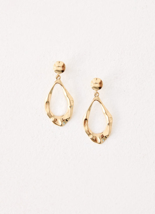 Ember Glow Earrings - Gold