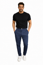Álvaro - Pantalones de Corte Slim para Hombre de Valerina Milano