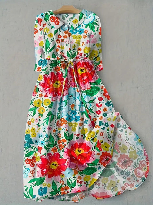 Carlota | Robe Florale Vive et Colorée