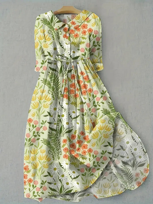 Raquel | Robe Florale Fraîche de Printemps
