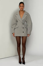 Vestido blazer Dylan - gris claro