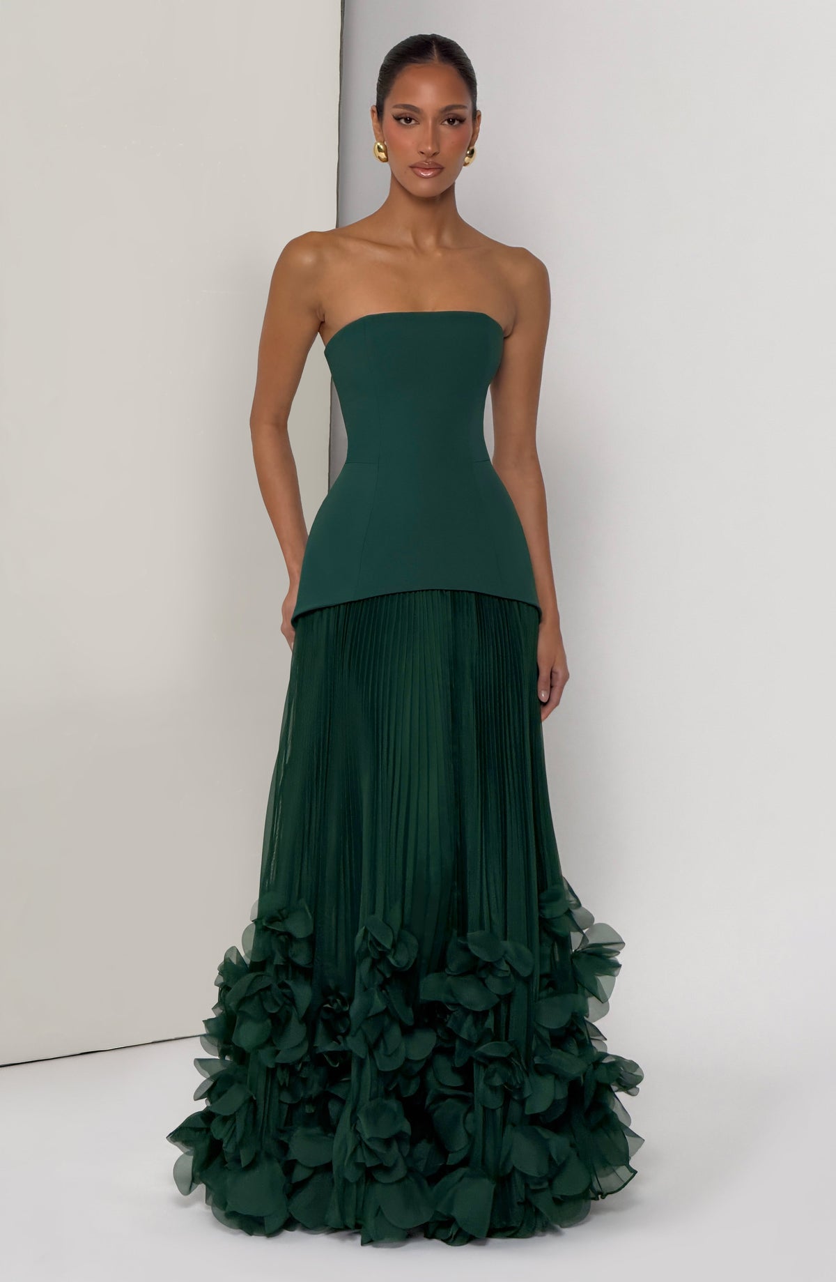 Vestido de gala Seraphina - verde esmeralda
