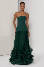 Vestido de gala Seraphina - verde esmeralda