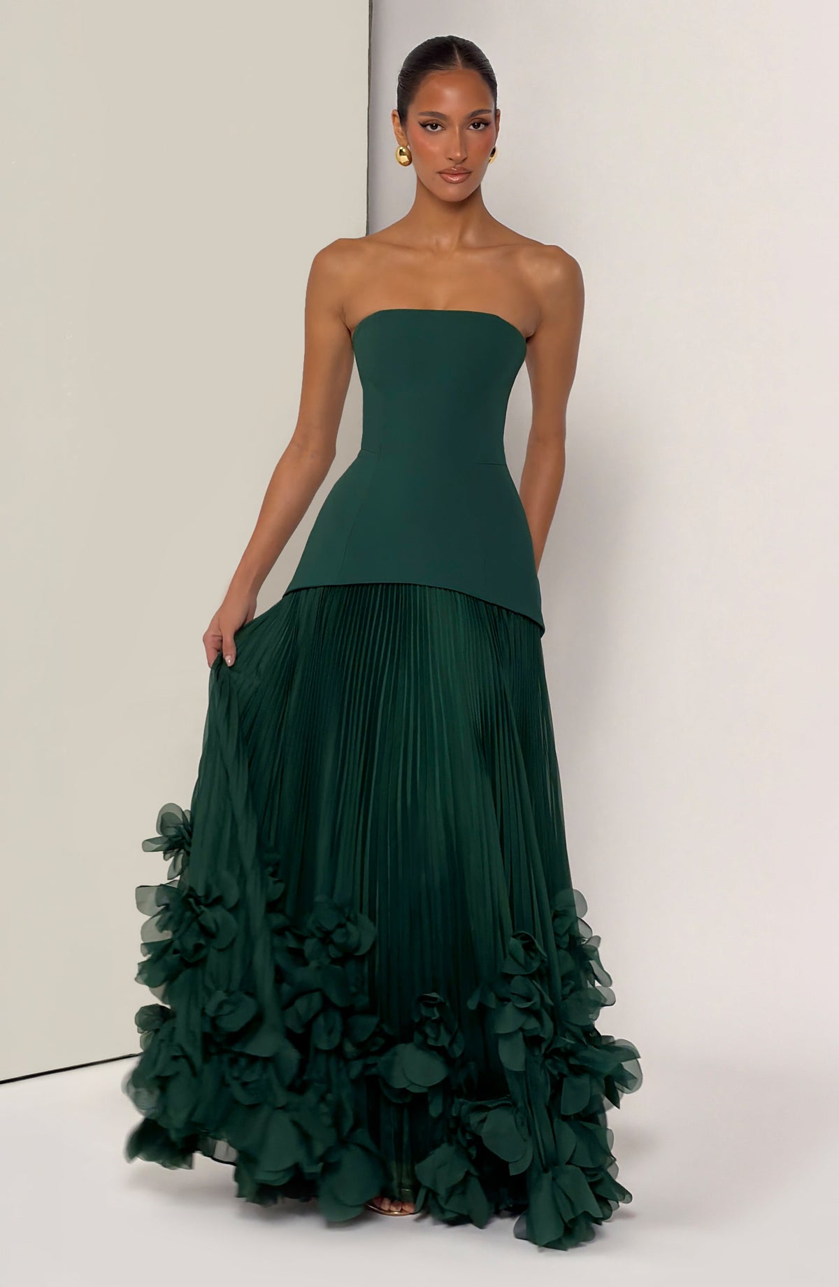 Vestido de gala Seraphina - verde esmeralda