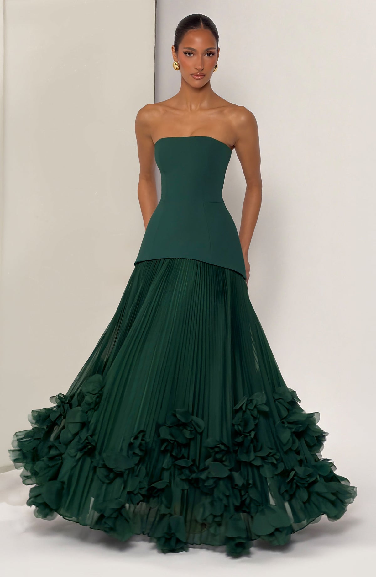 Vestido de gala Seraphina - verde esmeralda