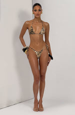 Braguita de bikini Kiki - estampado de leopardo