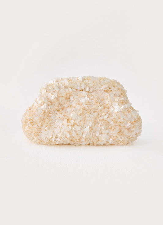 Genevieve Clutch Bag - Ivory