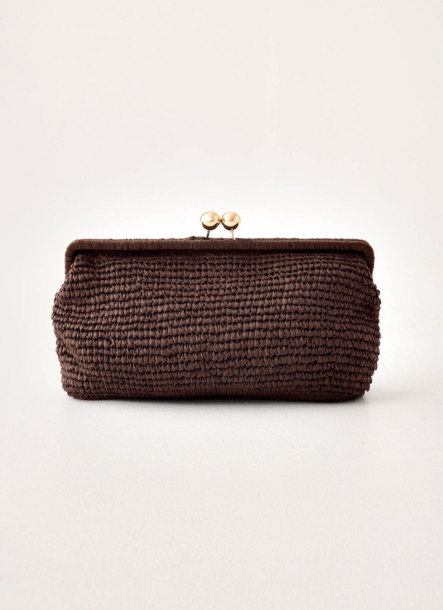 Gia Clutch Bag - Brown