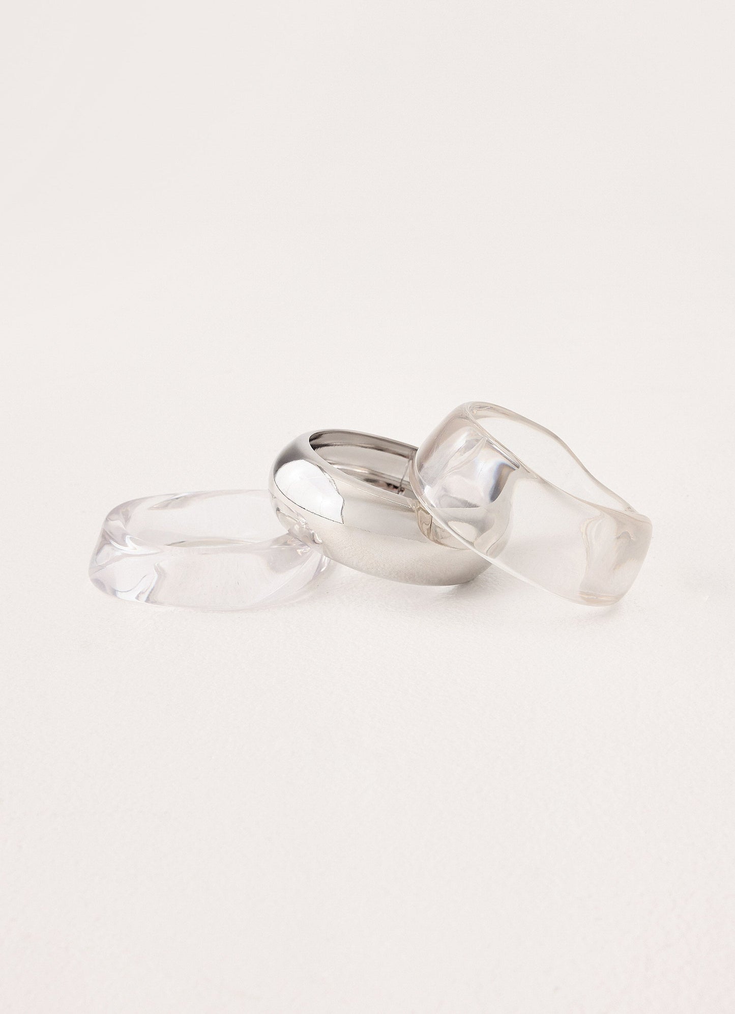 Golden Glass Bracelet - Silver
