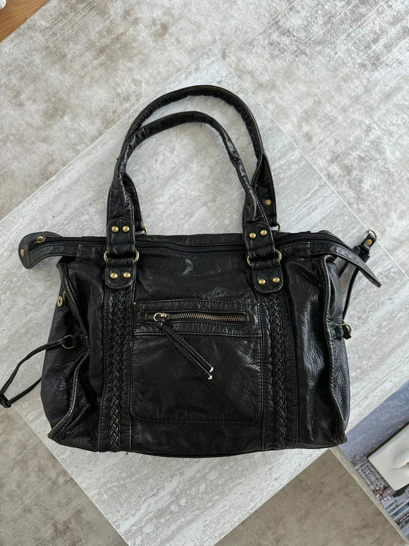 NOVELYA | Bolso de Hombro Vintage Weave
