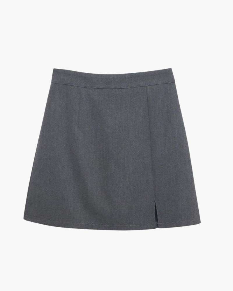 Mini Falda Recta Oxford