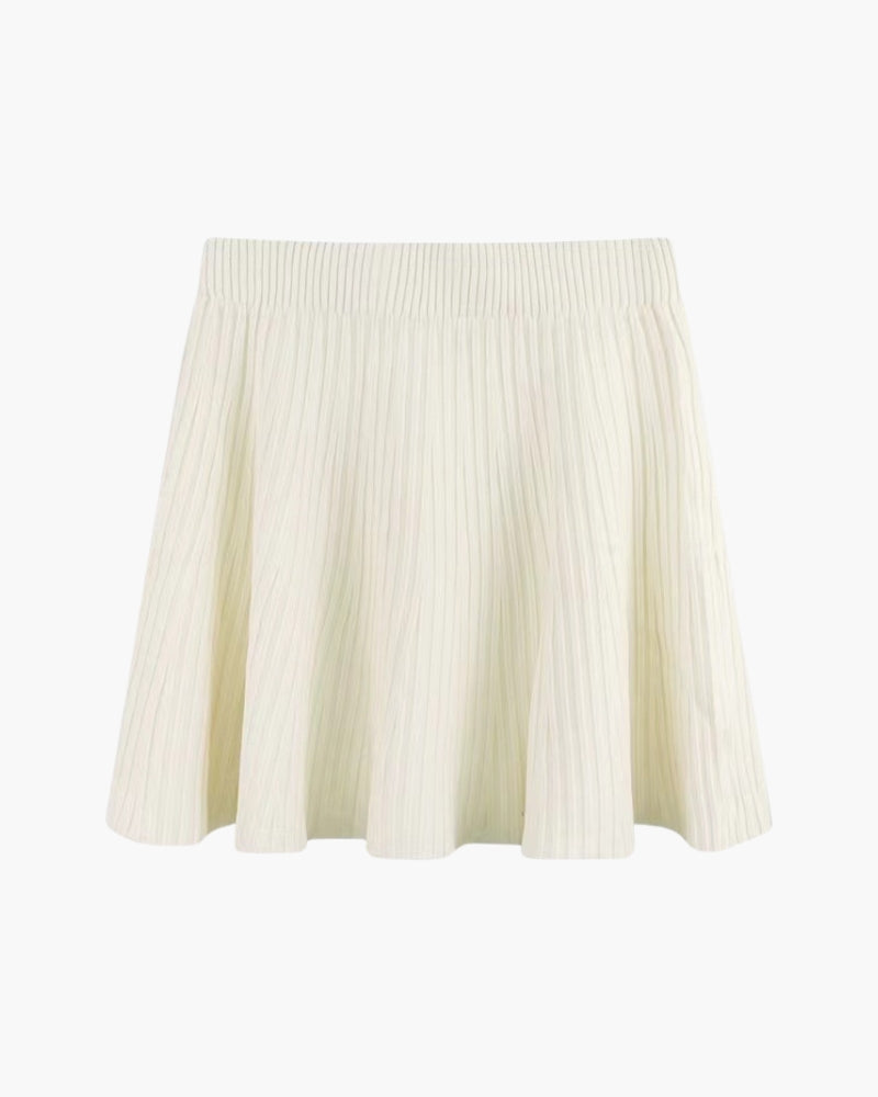 Mini Falda de Lana Plisada Oxford