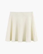 Mini Falda de Lana Plisada Oxford