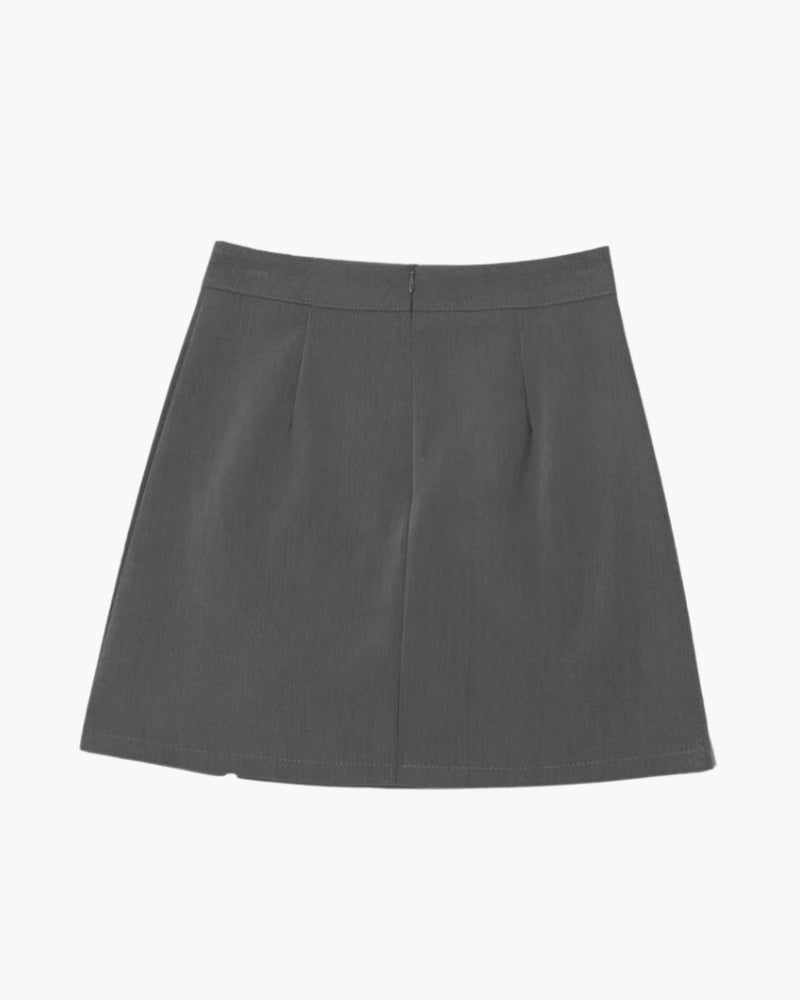 Mini Falda Recta Oxford