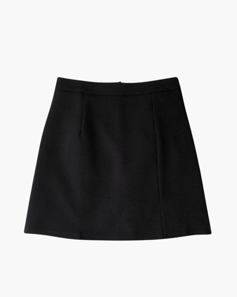 Mini Falda Recta Oxford