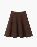 Mini Falda de Lana Plisada Oxford
