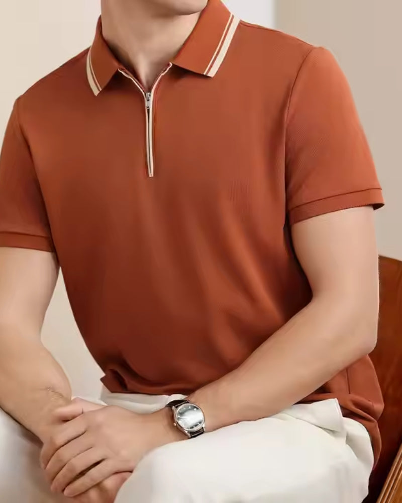 Polo Ridgeway con Cremallera