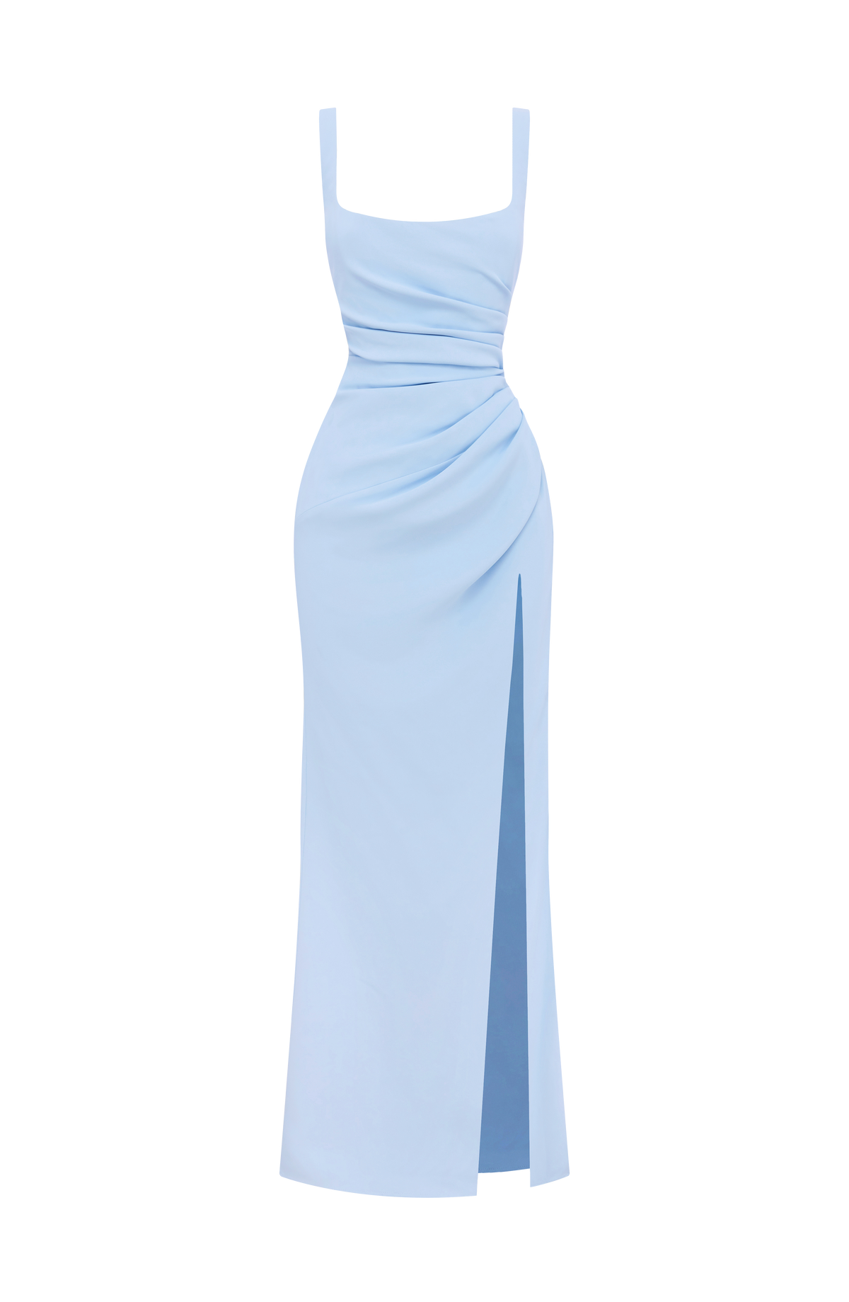 Vestido largo Laleh - azul glaciar