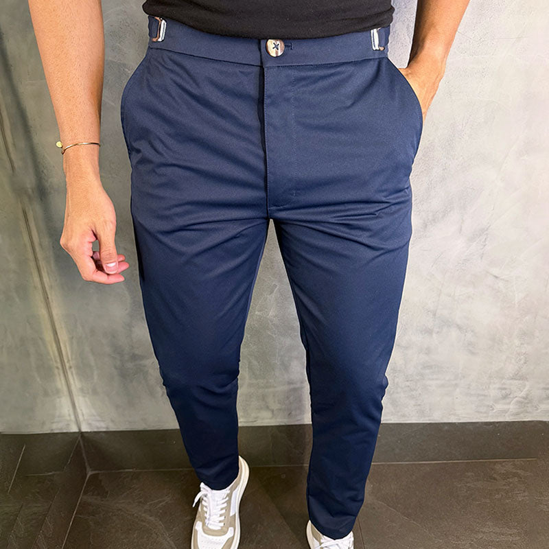 Álvaro - Pantalones de Corte Slim para Hombre de Valerina Milano