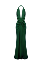 Vestido de gala Linette - verde esmeralda