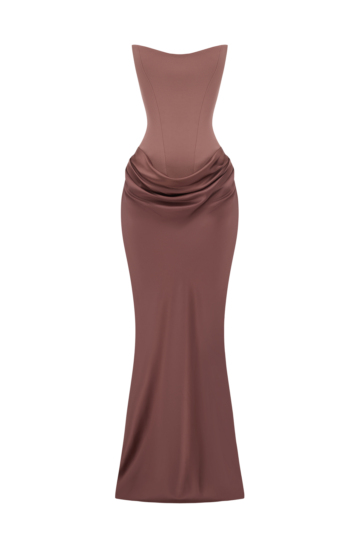 Vestido largo Maggie - rosa viejo