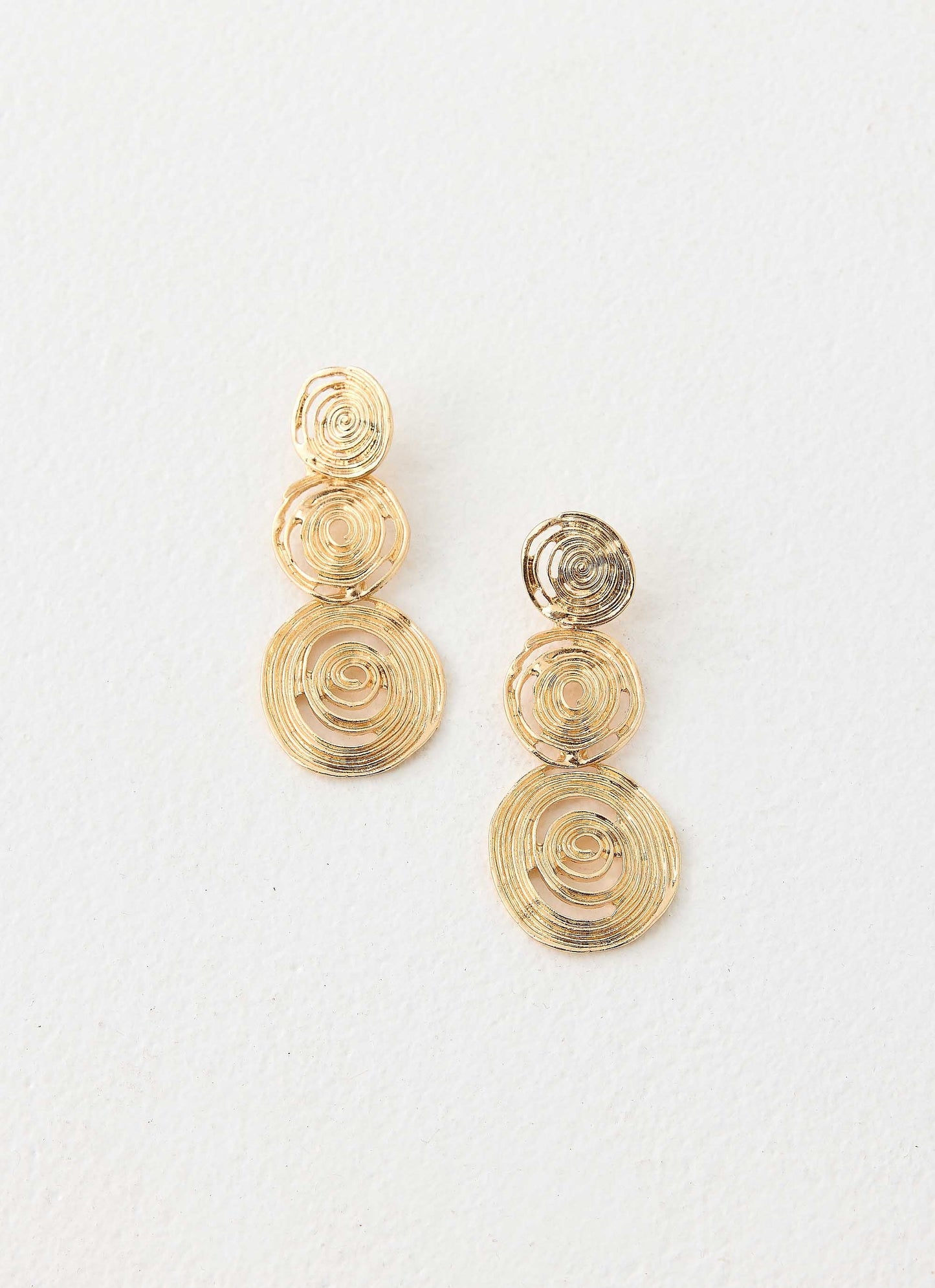 Mocha Kiss Earrings - Gold