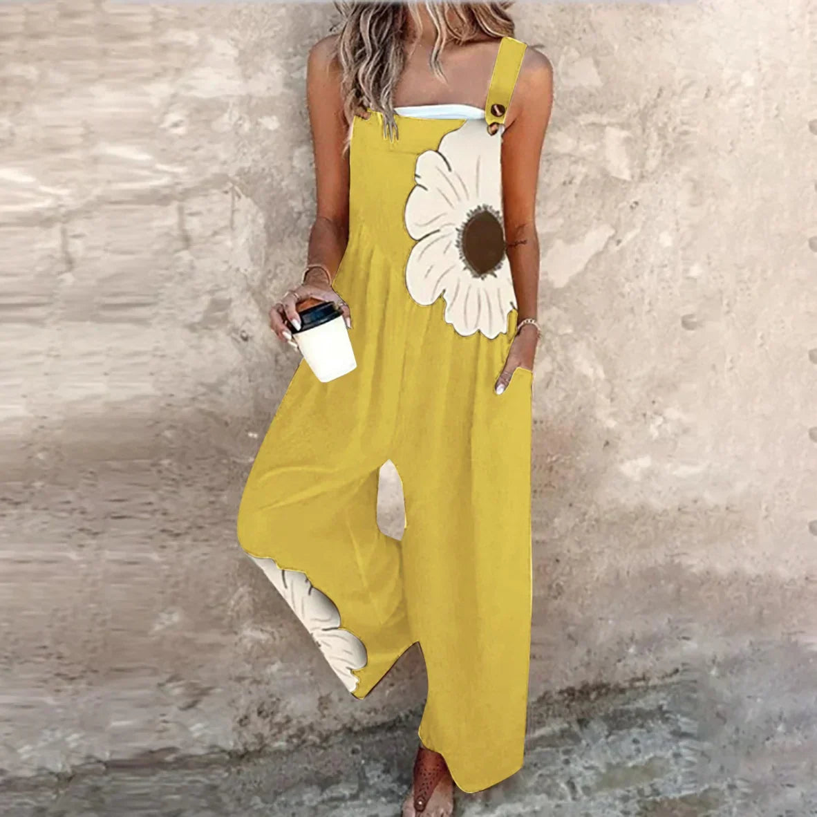 Vestido Peto Estampado y Cómodo