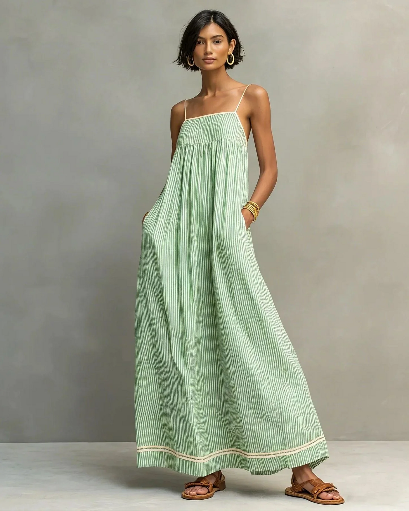 Vestido Largo Elegante sin Mangas