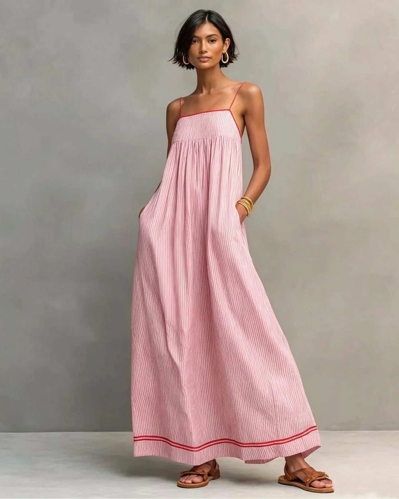 Vestido Largo Elegante sin Mangas
