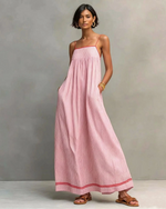Vestido Largo Elegante sin Mangas