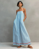 Vestido Largo Elegante sin Mangas