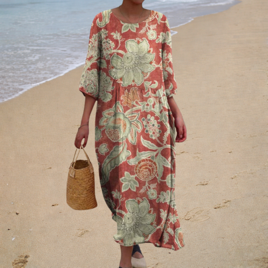 Robe Longue Fluide, Élégante et Confortable