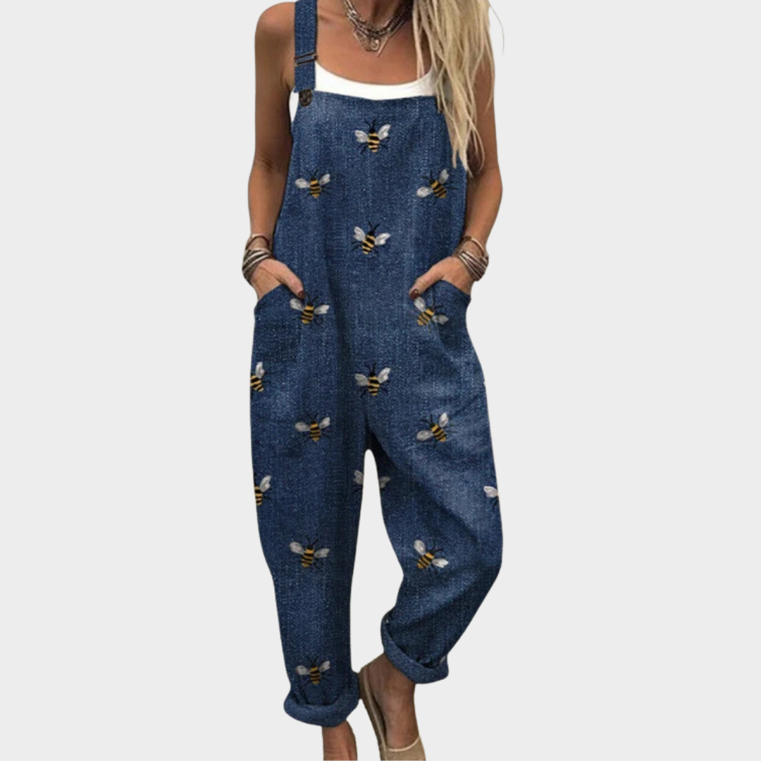 Vestido Peto Estampado y Cómodo